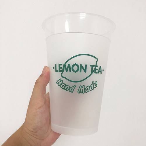 1L大杯一次性塑料奶茶杯1000毫升水果茶杯邻里注塑杯带盖霸王杯