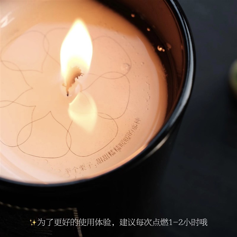 吾所味烟熏木调香薰蜡烛礼盒男生圣诞礼物糖炒栗子壁炉香