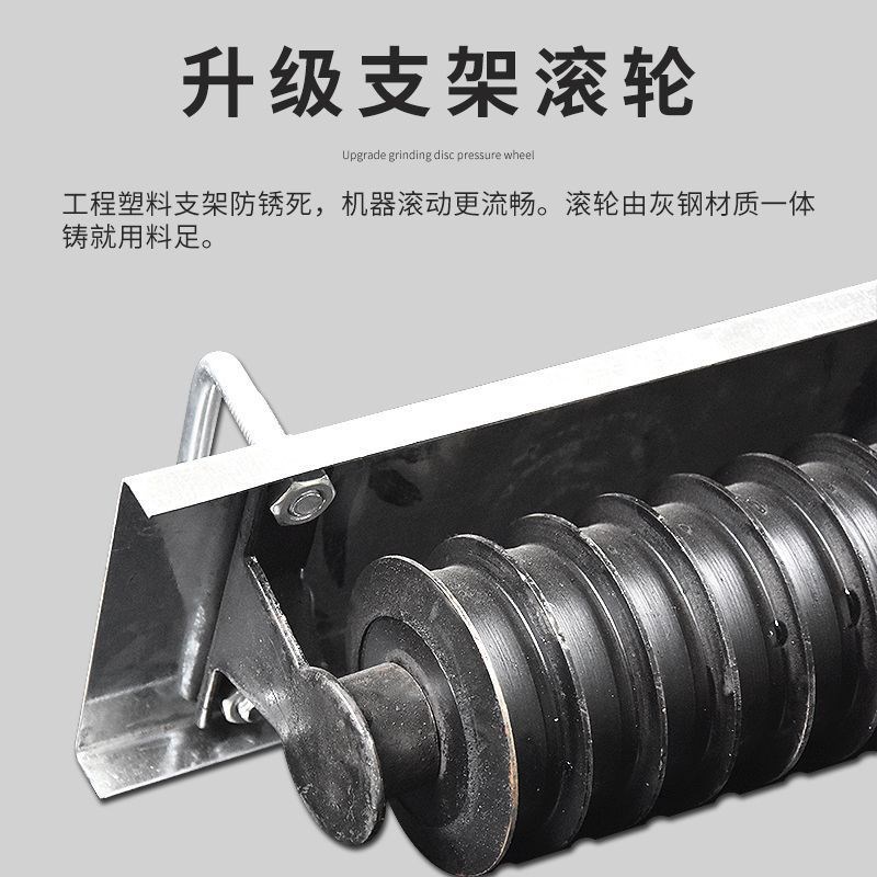 混凝土水泥路面压纹器滚筒压花器防滑拉纹器马路拉毛器滚轮刻纹机