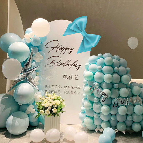 生日装饰布置闺蜜生日背景装饰kt板儿童宝宝周岁生日套餐气球套餐