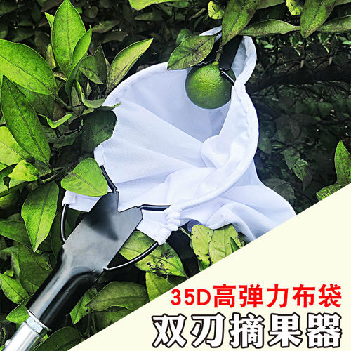 双刃摘果器不锈钢高空采摘器水果采果神器摘柿子枇杷杨梅多功能