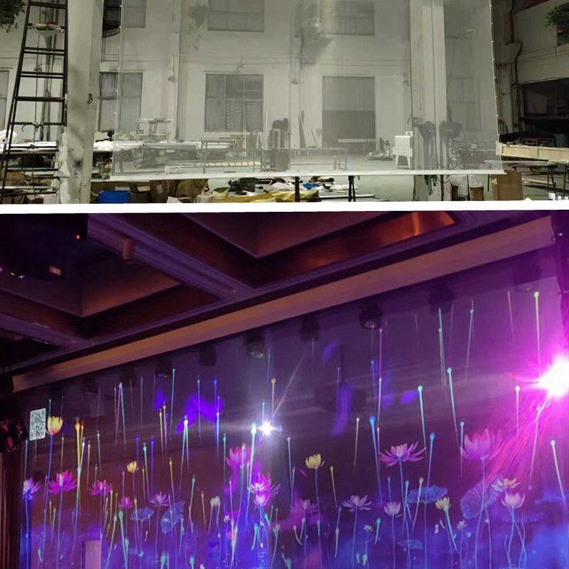 腾科全息舞台工程剧院3D悬浮户外灯光会展宴会厅投影电动升降纱幕