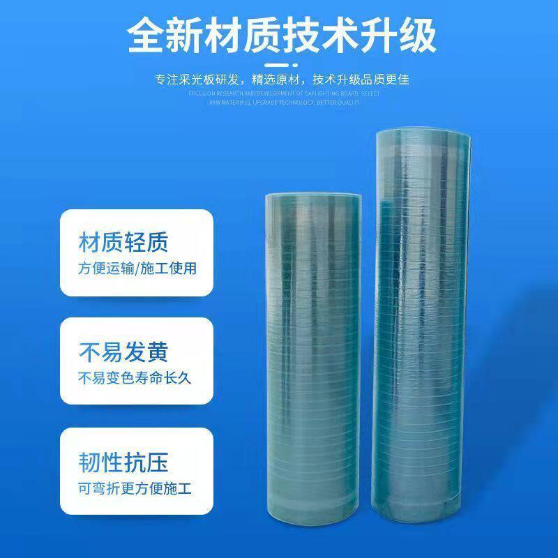 阳光板采光板透明瓦采光瓦玻璃钢亮瓦车棚屋顶透明房建材整卷30米