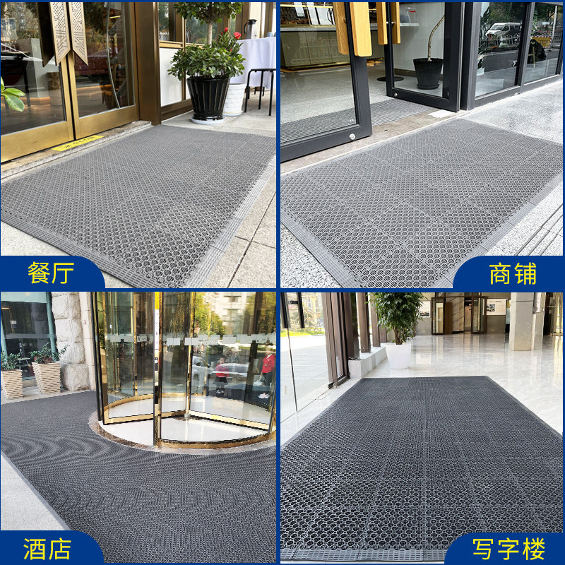 室外防滑地垫酒店商用门口入户门拼接地毯进门防滑防晒超薄脚垫