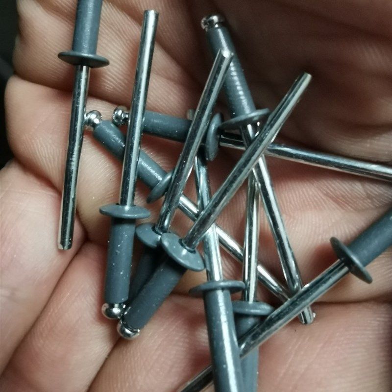灰色烤漆灰色抽芯铆钉拉铆钉型号4*12 4*13合金5050铝铁拉丁
