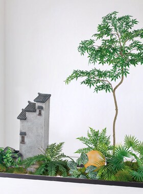 仿真绿植高端轻奢大型仿生植物盆栽枫树高级室内橱窗造景装饰盆景