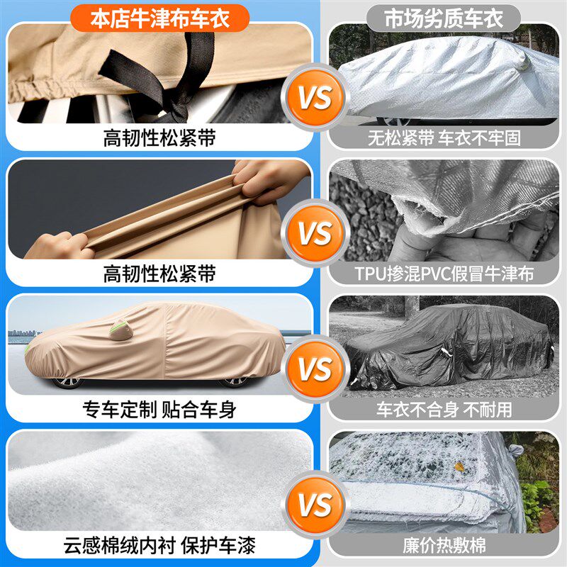 汽车车衣车罩全罩半罩身加厚防寒防晒防雨隔热车套外罩车子罩衣