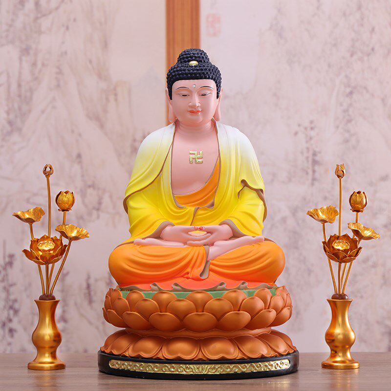 鎏金莲花 假花仿真花 佛前家用供花佛堂观音荷花花束客厅装饰摆件