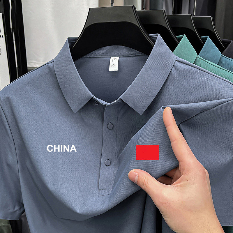 国家队冰丝速干POLO衫定制LOGO