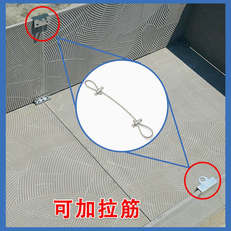 瓷砖花盆卡扣种菜箱种植箱配件铝合金夹子转角架空底座玻璃固定夹