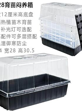 5428型加高加深底盘苗木育苗托盘闷养培育箱塑料保温湿植物御寒箱