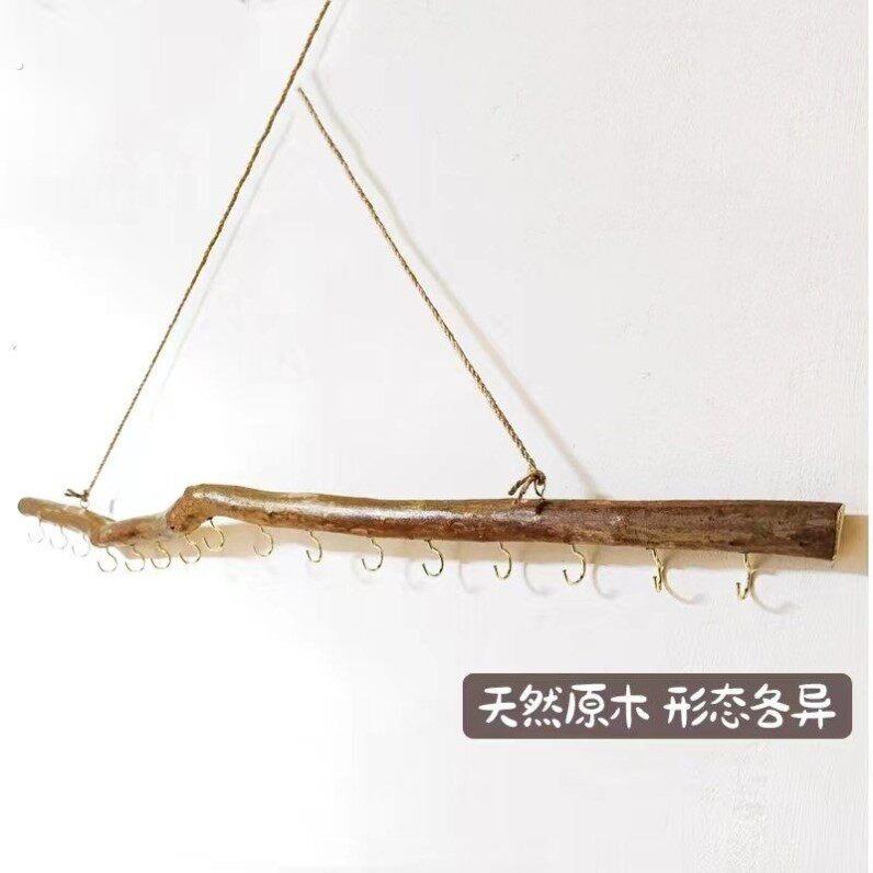 原木树枝首饰展示架复古装饰挂钩墙壁挂架钥匙项链耳环饰品收纳架