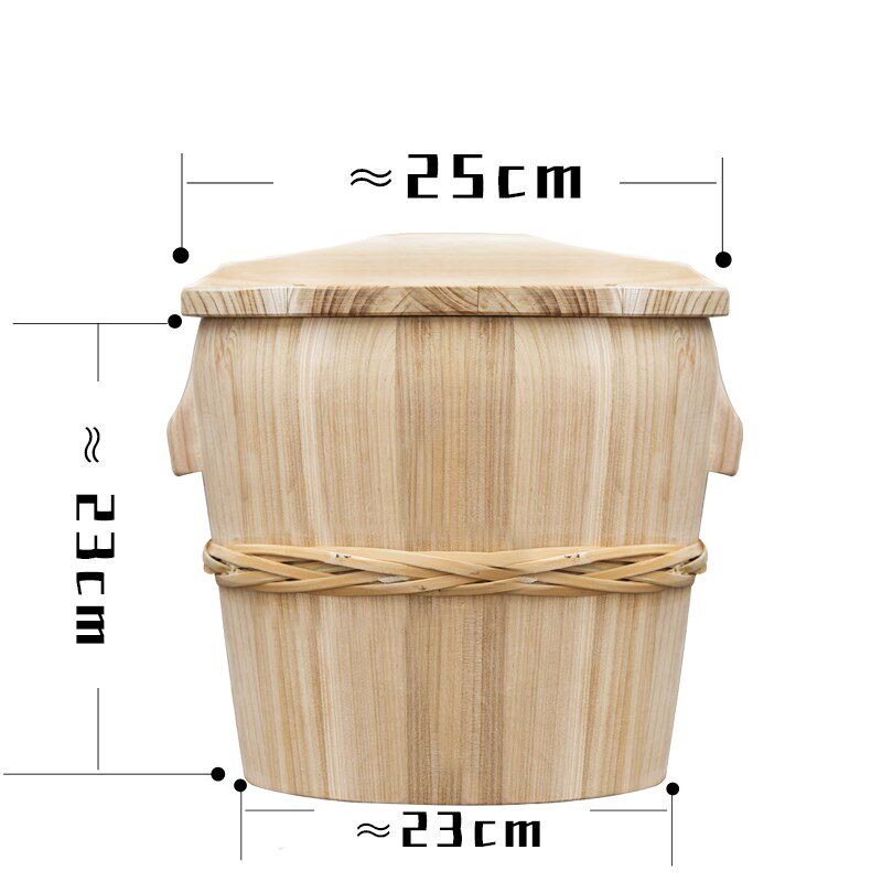 无胶蒸饭木桶竹编底木甄子家用大小饭桶杉木商用饭团寿司木桶蒸饭