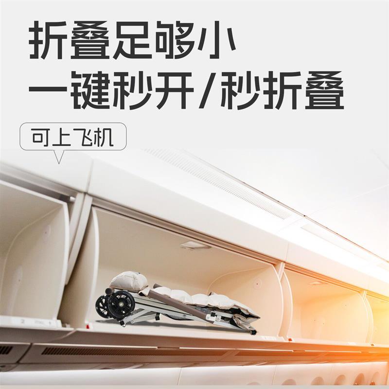 户外便捷折叠手推车露营旅行躺椅车平稳牢固老人小孩代步折叠小车