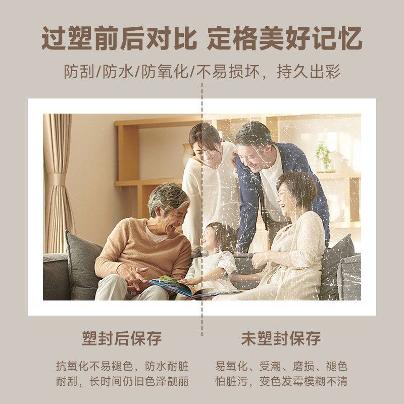 a4过塑机塑封机过胶机护贝机封塑膜机热塑机办公家用手动冷热裱照
