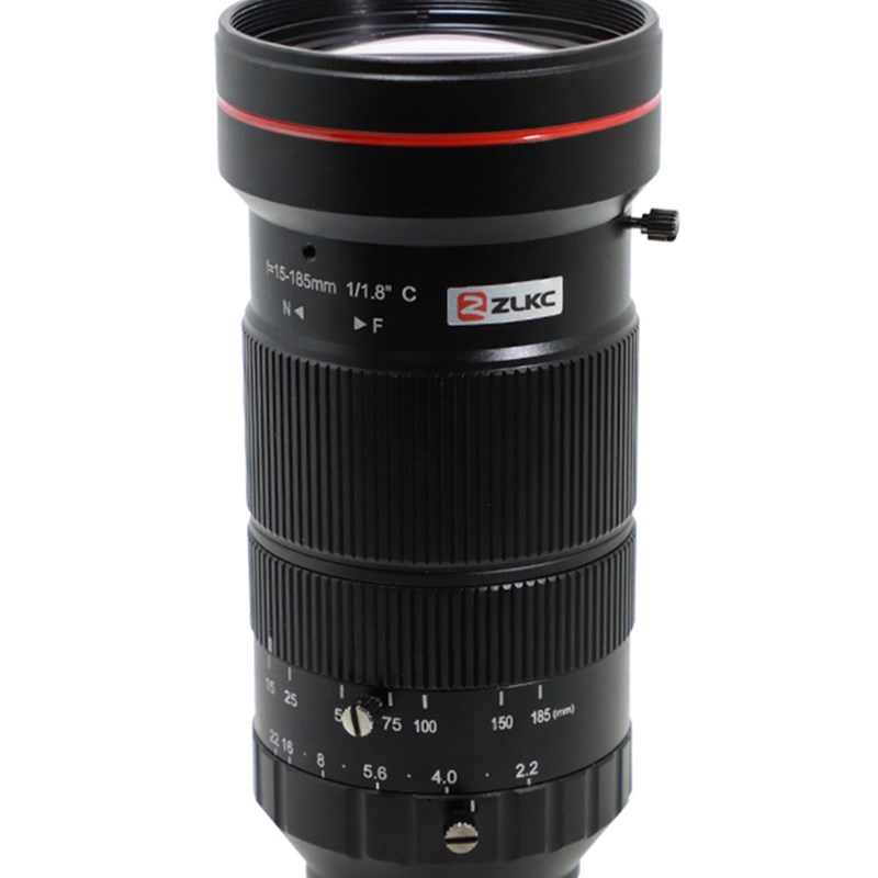 500万像素工业镜头15-185mm手动光圈变焦镜头C接口监控摄像机镜头