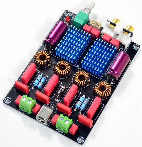 TPA3116 2.0 双芯片 WIMA豪华数字功放板100W*2音响