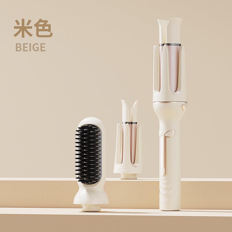 纽立直发梳多功能三合一卷发棒大波浪大卷电动卷发器多头直卷发器
