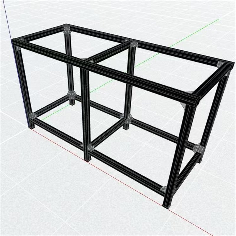 鱼缸架子专用底柜铝型材铝合金框架定制龟缸框架DIY 水族箱子底座