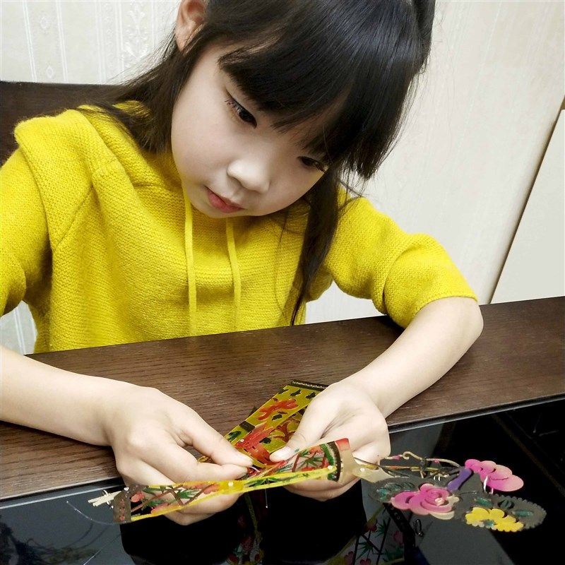 民间特色手工艺品皮影戏人偶手工diy道具幼儿园制作材料包儿童