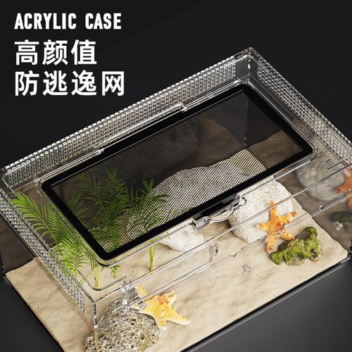 BG亚克力宠物蛇饲养箱养小蛇专用缸雨林造景生态缸爬宠爬虫饲养盒
