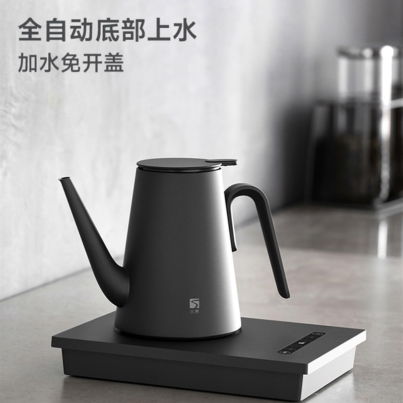 三界DK2全自动底部上水电热水壶茶桌嵌入式烧水煮茶壶保温泡茶壶