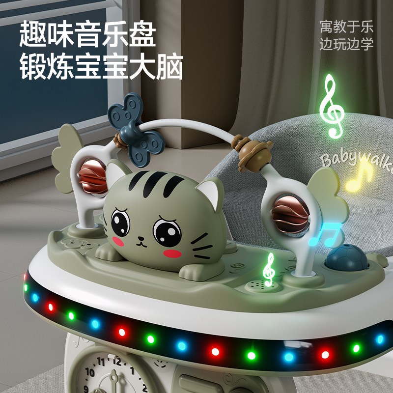 新款宝宝学步车婴儿学走路可坐可推多功能助步车学行车防O型腿