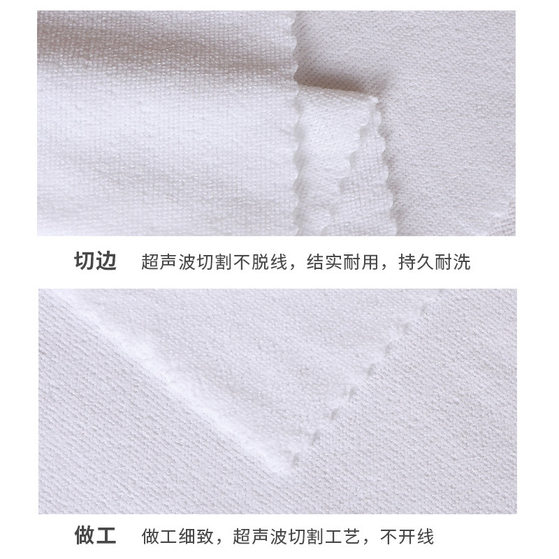 100条装一次性白毛巾酒店宾馆洗浴足疗抹布美发店不掉毛纯色方巾