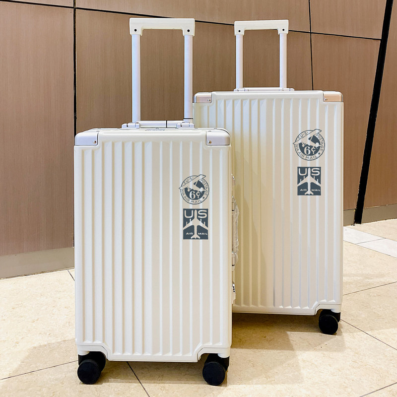 玖索PC铝框行李箱26寸28万向轮拉杆箱女24寸20旅行箱子密码皮箱男