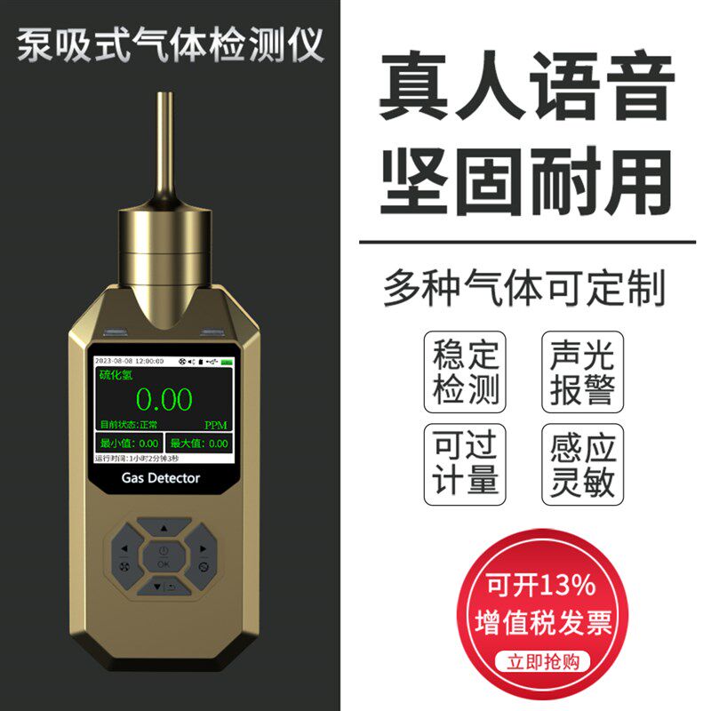 泵吸式臭氧浓度检测仪防爆便携手持医院药厂车间消毒O3气体报警器