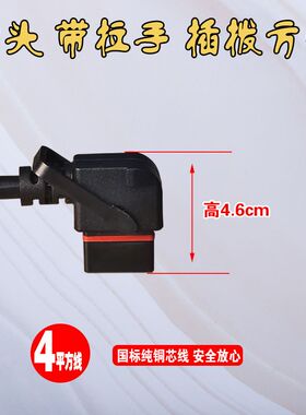 极核AE2电动车锂电池充电器延长线配双电公母头插头座国标纯铜芯