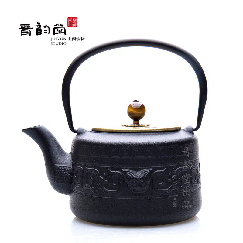 晋韵机模壶 翻砂法 入门生铁壶冲泡茶煮茶壶老铁壶铸铁壶茶具茶道