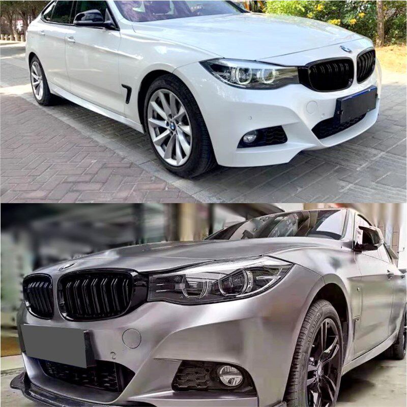 适用于宝马3系GT中网320gt格栅330i曜夜M328i黑色M标三色3GT改装