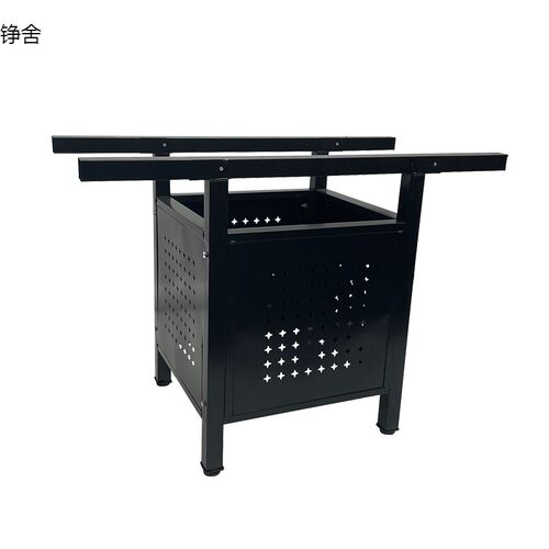 定制加厚折叠架火锅桶子箱式铁架酒店饭店餐桌腿方圆形桌脚支架