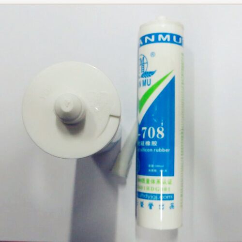 天目TM-708硅橡胶 防水绝缘密封胶白色 不流淌浓干型 704-6黑300g
