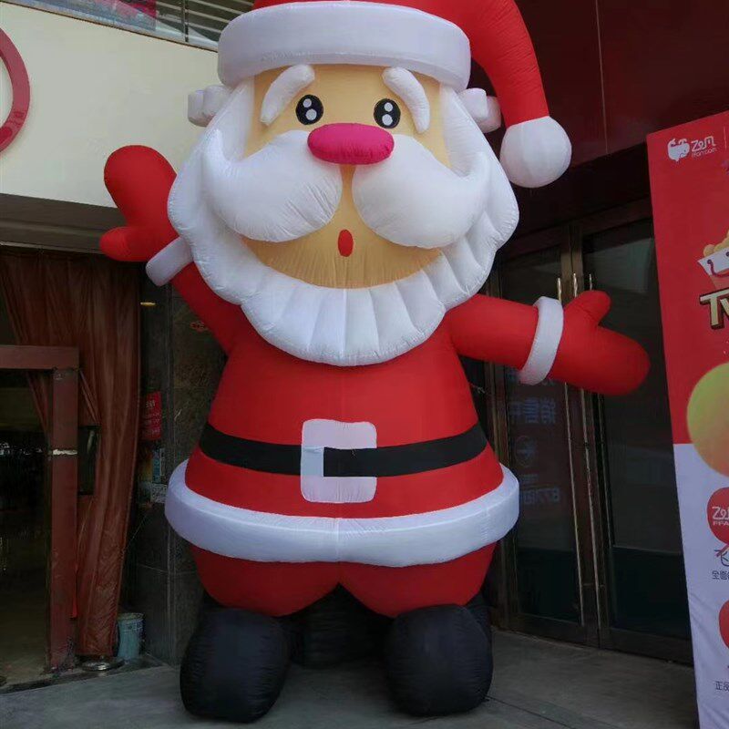 充气圣诞老人卡通模型圣诞节雪人发光装饰气模圣诞树拱门商场美陈