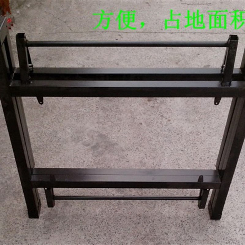 包邮圆台面折架对折圆台面脚架铁脚架餐桌子餐桌餐桌伸缩折叠桌