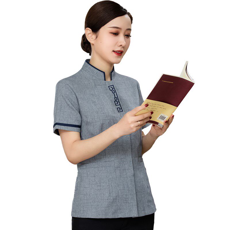 保洁工作服短袖夏季女大码家政物业酒店宾馆客房医院清洁员阿姨男