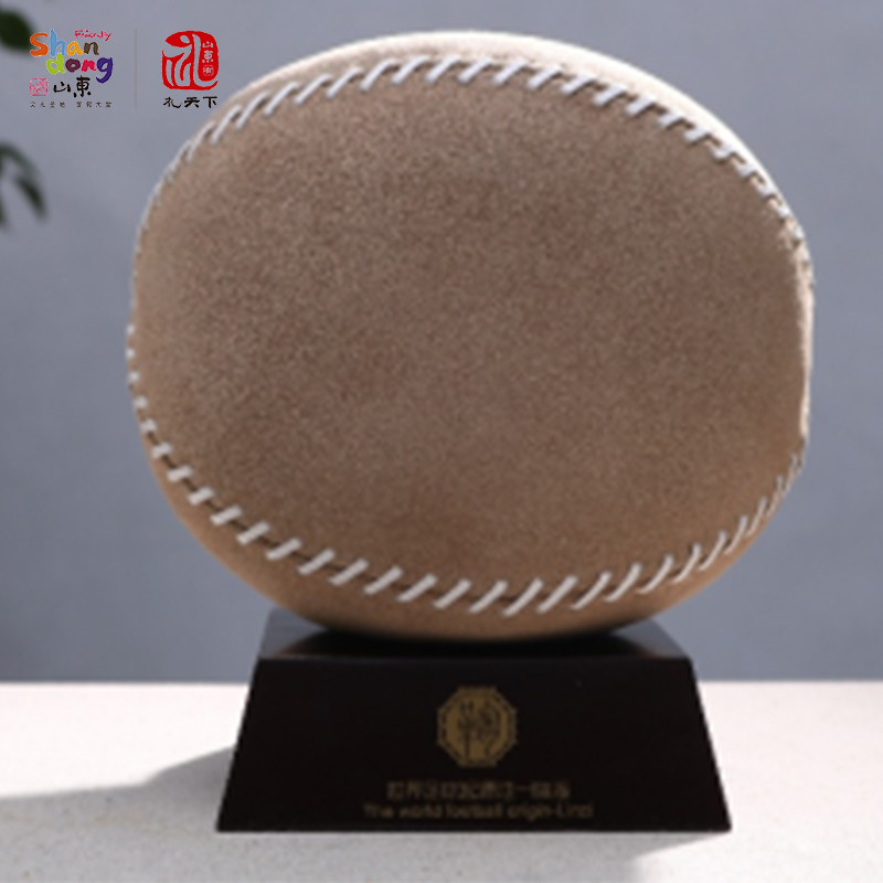 好客山东 蹴鞠古代蹴踘球足球起源地文化创意礼品淄博临淄蹴鞠