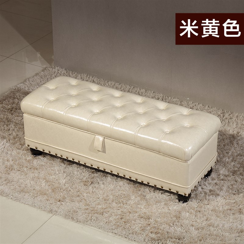 欧式穿试换鞋凳储物理发服装店长条小沙发长凳阳台床尾收纳皮凳子