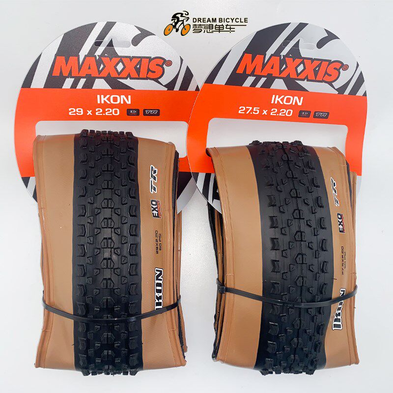 MAXXIS玛吉斯IKON27.5/29*2.20山地车轻量化真空防刺折叠外胎黄边