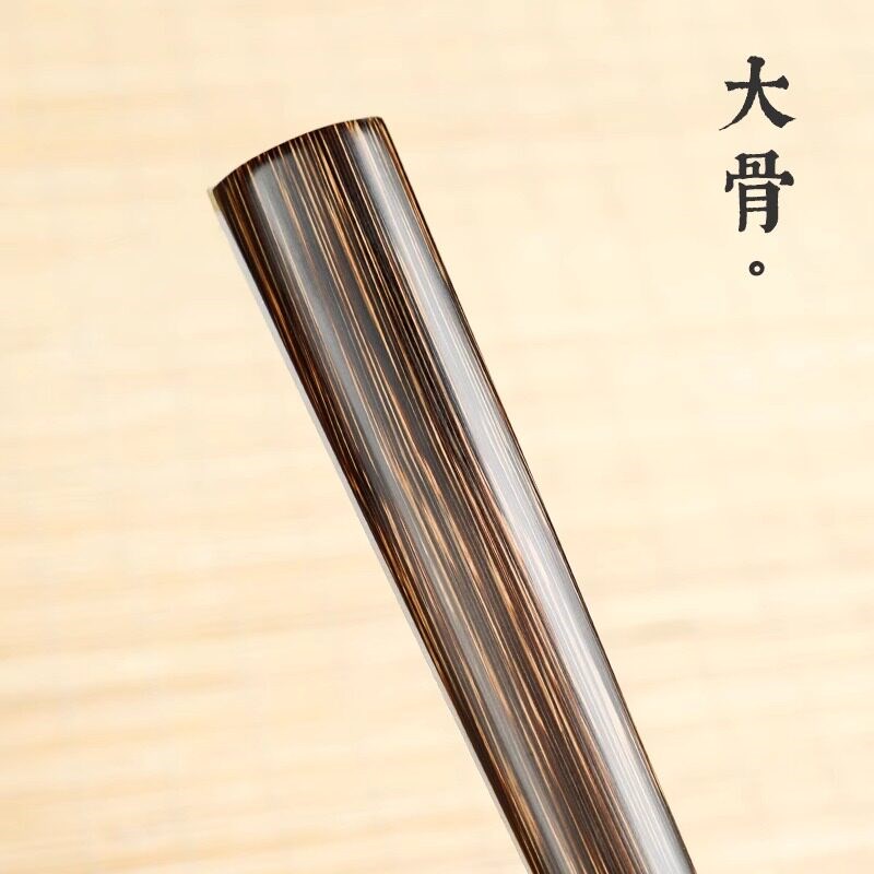 手工棕竹折扇大茄头搓节龙鳞和尚头鱼尾燕尾扇子空白宣纸苏工扇面
