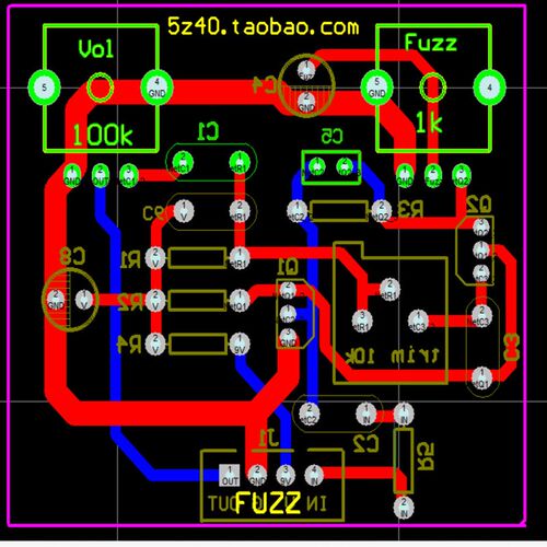 FUZZ单块效果器硅管手工自制DIY散套件FUZZ FACE 法滋