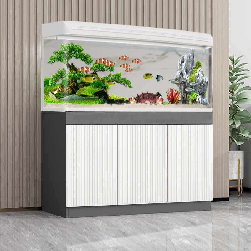 新款超白鱼缸柜子底座欧式隔断乌龟缸底柜水族箱轻奢中小型玄关架
