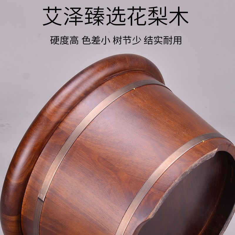 花梨木泡脚桶木桶家用足浴洗脚木盆过小腿木质高深桶实木按摩盆