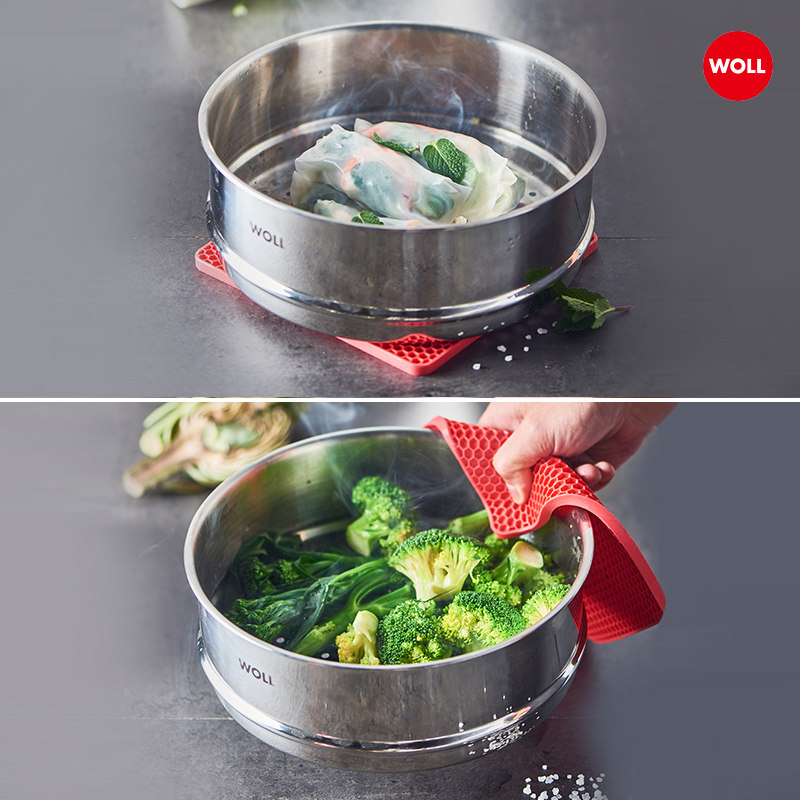 WOLL不锈钢蒸笼家用蒸格304蒸具蒸包子蒸架适用电磁炉