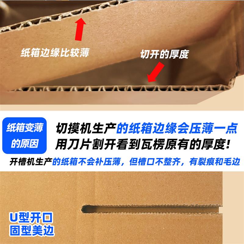 快递包装箱打包纸箱快递盒包装纸箱半高快递纸盒加厚加硬纸板箱子