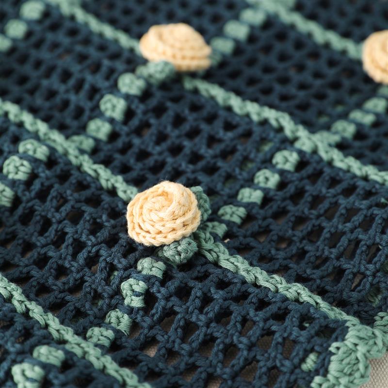 毛儿手作 蔷薇钩花罩衫材料包 钩针手工编织diy制作 萌动