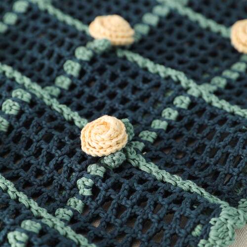 毛儿手作 蔷薇钩花罩衫材料包 钩针手工编织diy制作 萌动