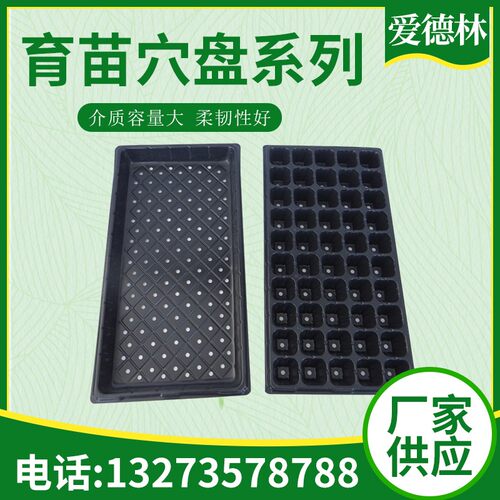 育苗盘穴盘加厚多肉育苗盆小黑方塑料营养杯栽植营养钵育苗杯苗盘